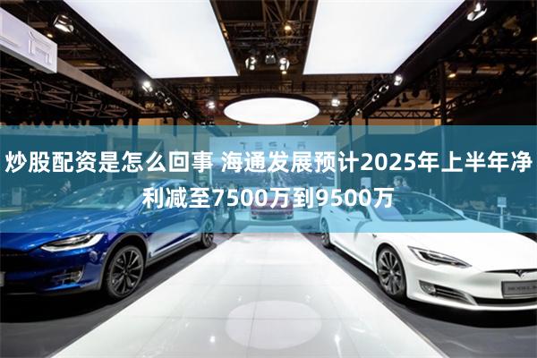 炒股配资是怎么回事 海通发展预计2025年上半年净利减至7500万到9500万