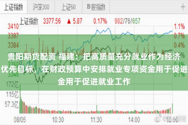 贵阳期货配资 福建：把高质量充分就业作为经济社会发展优先目标，在财政预算中安排就业专项资金用于促进就业工作