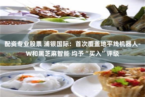 配资专业股票 浦银国际：首次覆盖地平线机器人-W和黑芝麻智能 均予“买入”评级