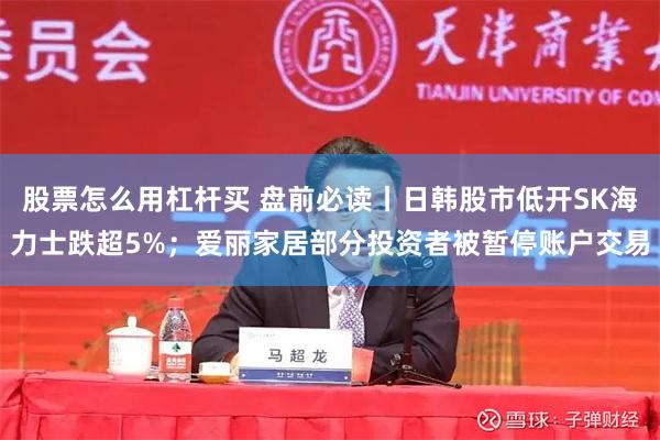 股票怎么用杠杆买 盘前必读丨日韩股市低开SK海力士跌超5%；爱丽家居部分投资者被暂停账户交易