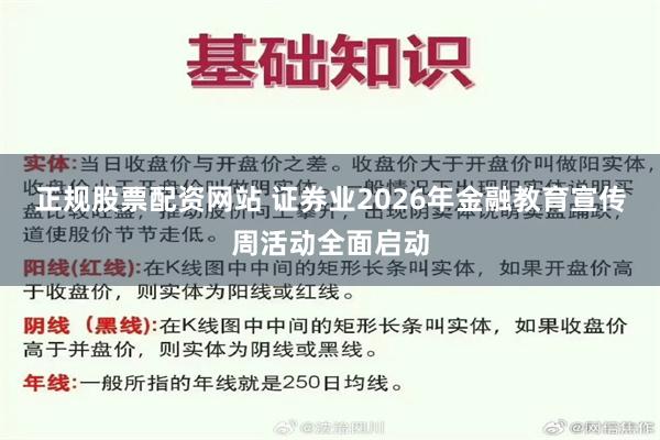 正规股票配资网站 证券业2026年金融教育宣传周活动全面启动