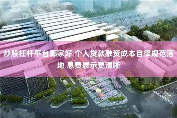 炒股杠杆平台哪家好 个人贷款融资成本自律规范落地 息费展示更清晰